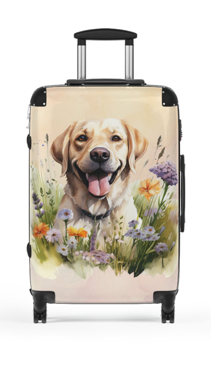 Devoted Labrador suitcase, a durable and loyal travel companion. Crafted with Labrador designs, it's perfect for enthusiasts on the go.