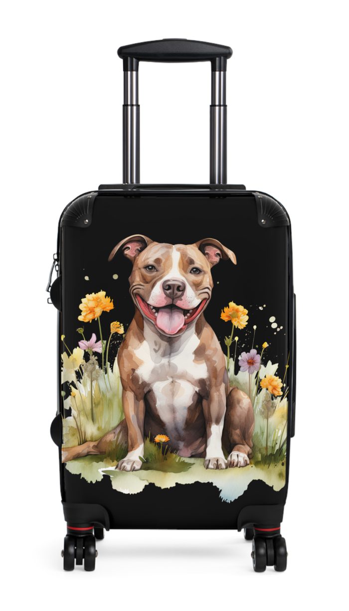 Powerful Pitbull suitcase, a durable and graceful travel companion. Crafted with Pitbull designs, it's perfect for enthusiasts on the go.