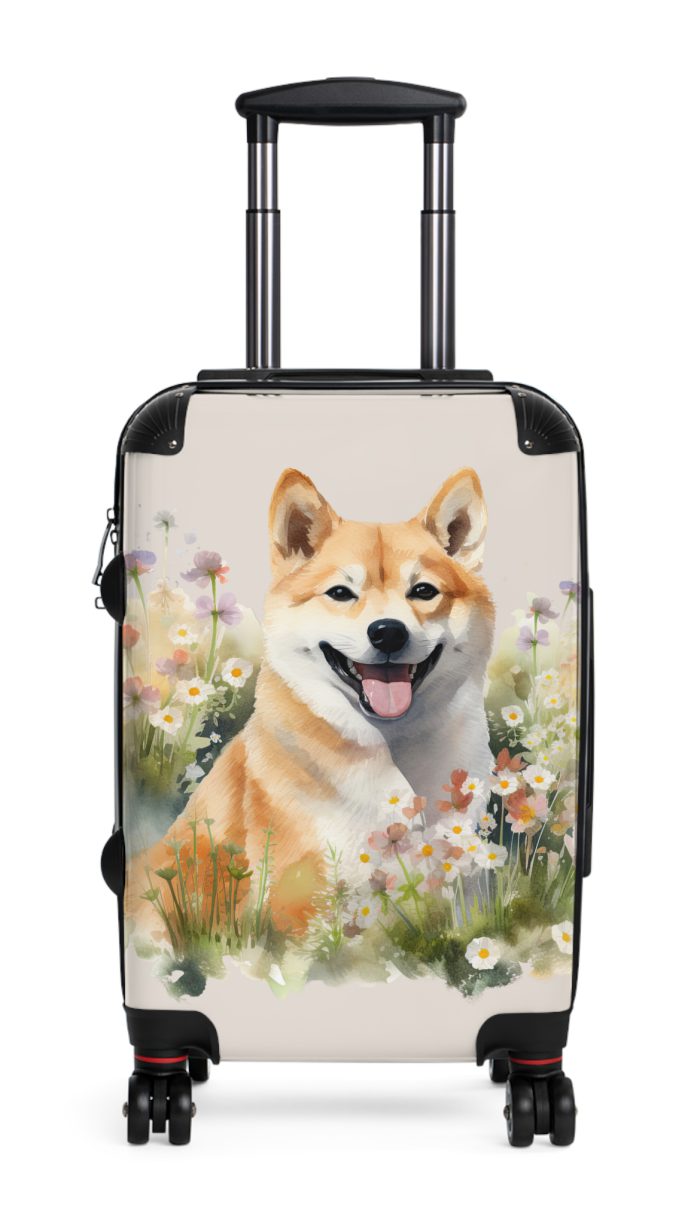 Stylish Shiba Inu suitcase, a durable and fashionable travel companion. Crafted with Shiba Inu designs, it's perfect for enthusiasts on the go.