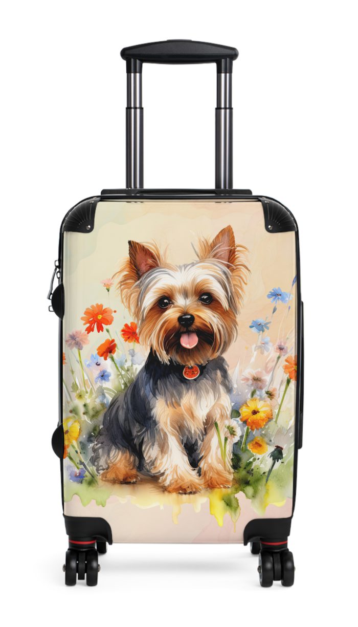 Stylish Yorkshire Terrier suitcase, a durable and fashionable travel companion. Crafted with Yorkshire Terrier designs, it's perfect for enthusiasts on the go.
