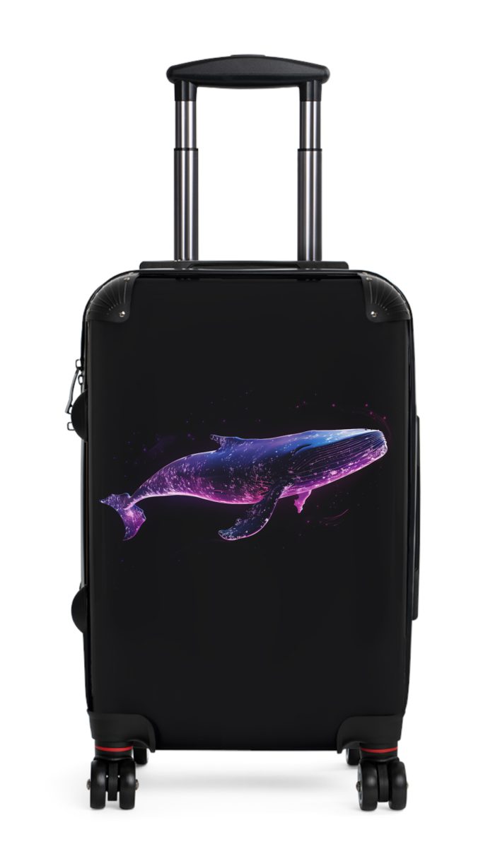 Blue Whale Suitcase - A majestic travel companion, seamlessly blending oceanic aesthetics with durability for an enchanting travel experience.