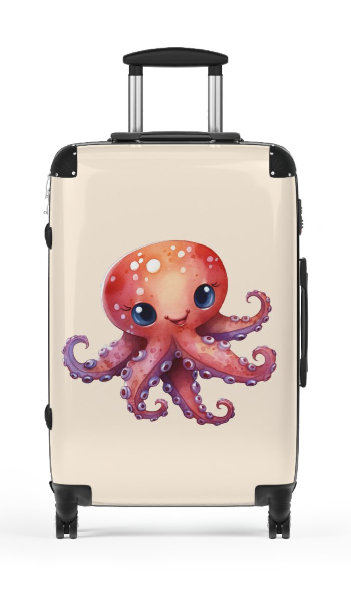 Octopus Suitcase - A whimsical travel essential, marrying functionality with deep-sea charm for a standout luggage experience.