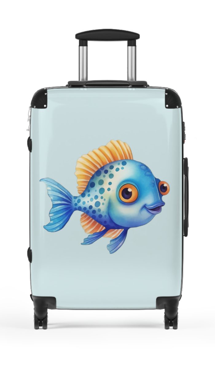 Goldfish Suitcase - Elevate your travel in style with this vibrant and functional suitcase, a fusion of design and durability for your globetrotting adventures.