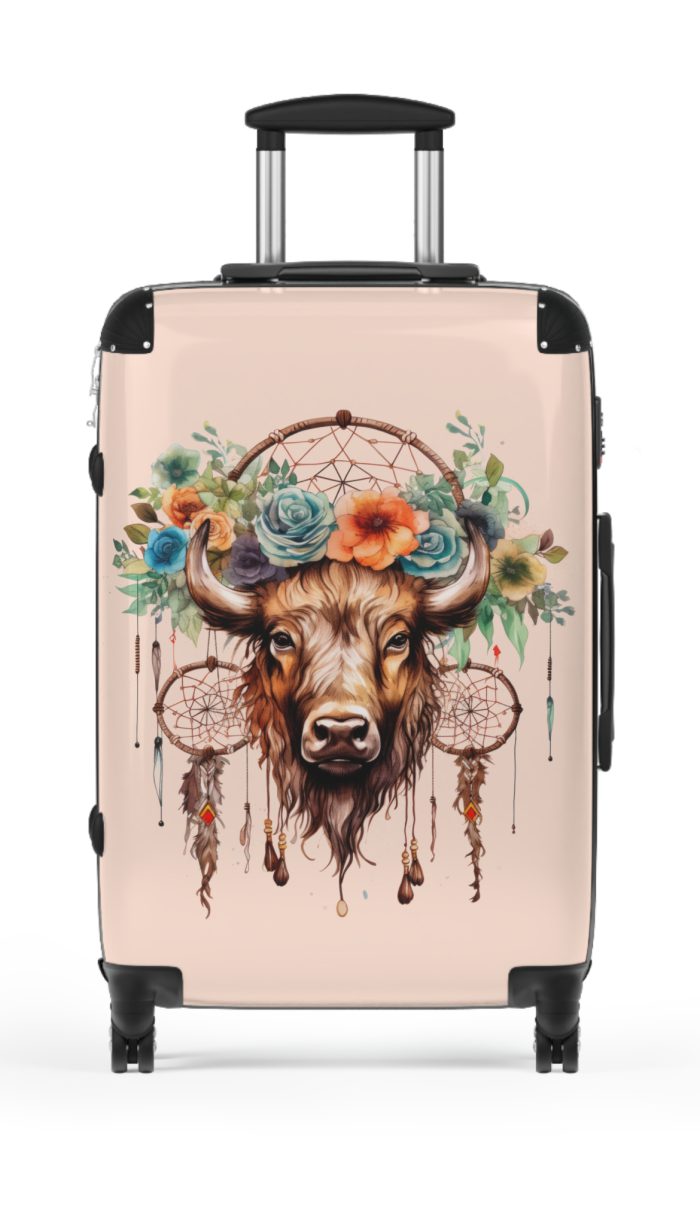 Bison Suitcase - A sturdy and stylish travel companion, perfect for exploring the untamed wilderness.