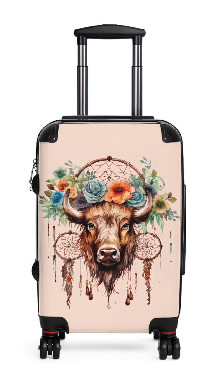 Bison Suitcase - A sturdy and stylish travel companion, perfect for exploring the untamed wilderness.