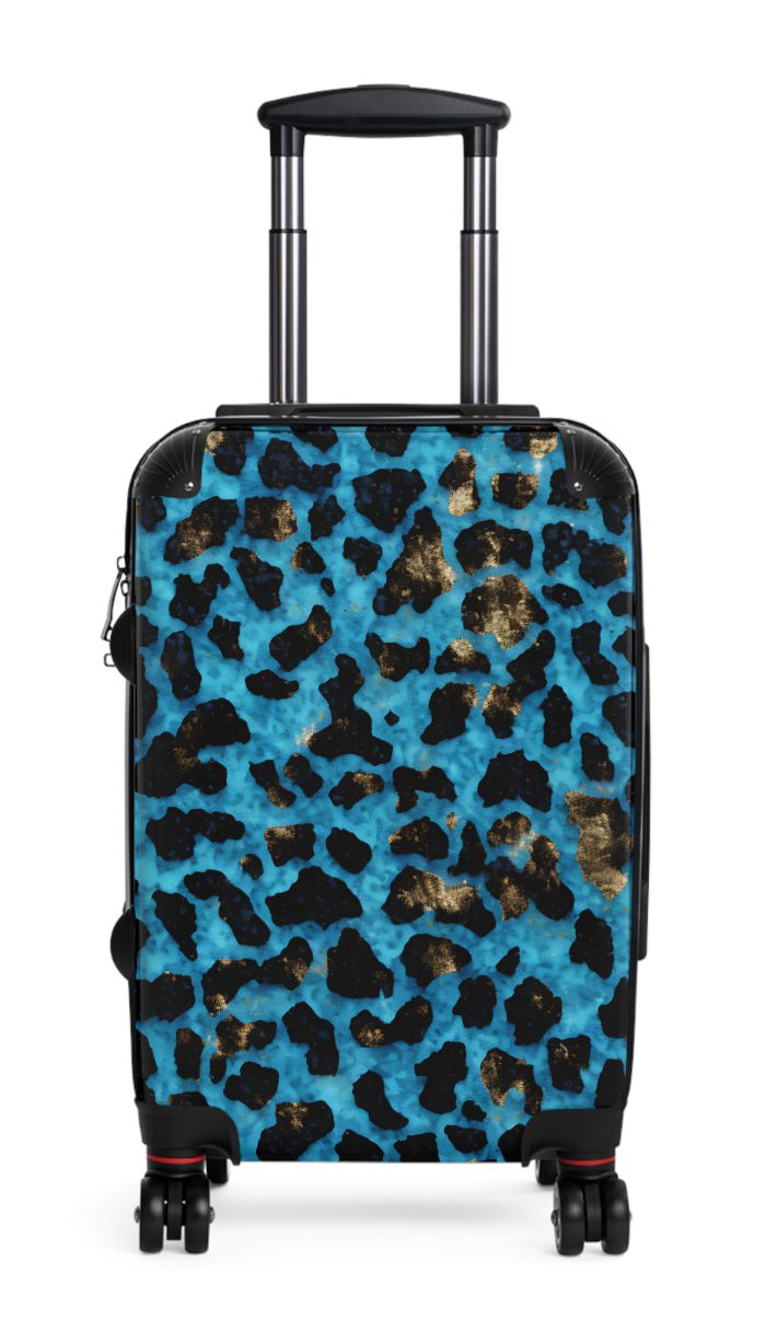 Leopard Print Suitcase - A stylish and versatile travel companion adorned with a captivating leopard print pattern for the fashion-forward explorer.