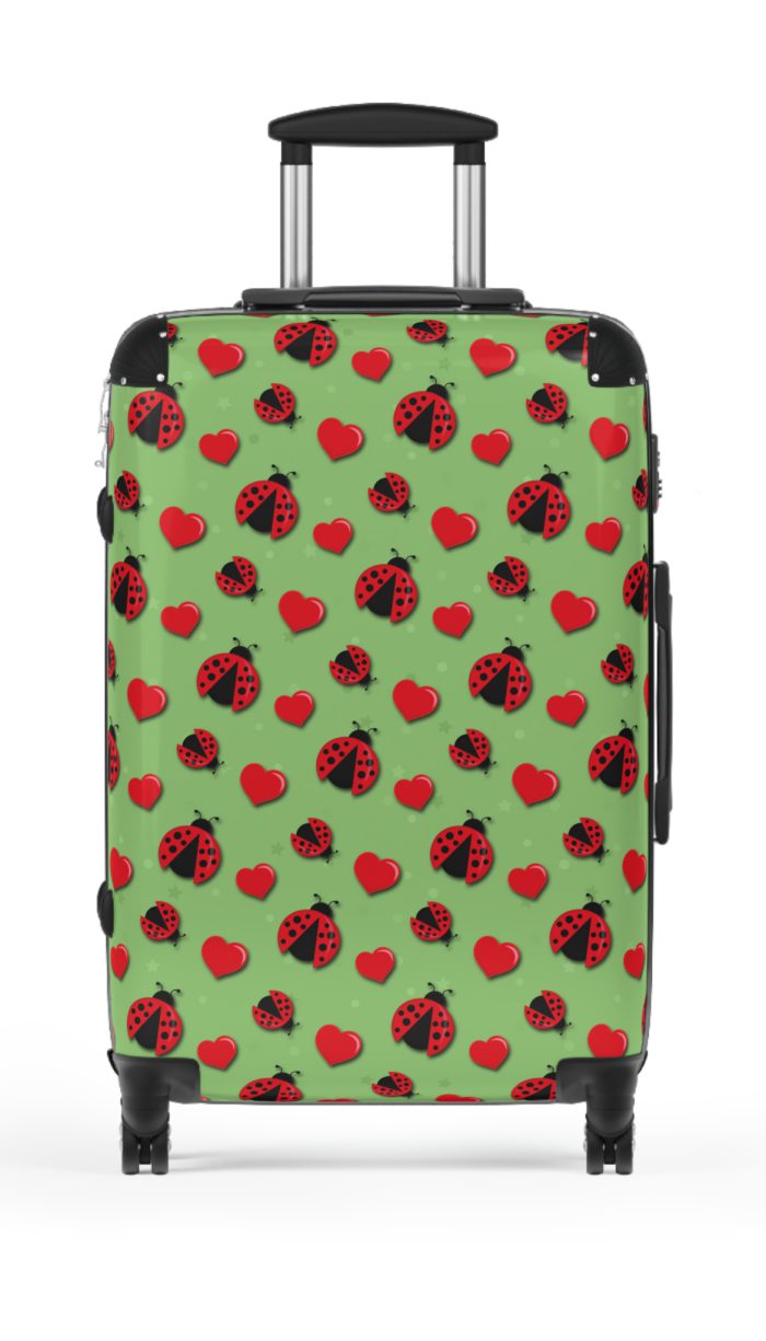 Cute Ladybug Suitcase - Adorable travel companion featuring a charming ladybug design, bringing joy to your journeys.