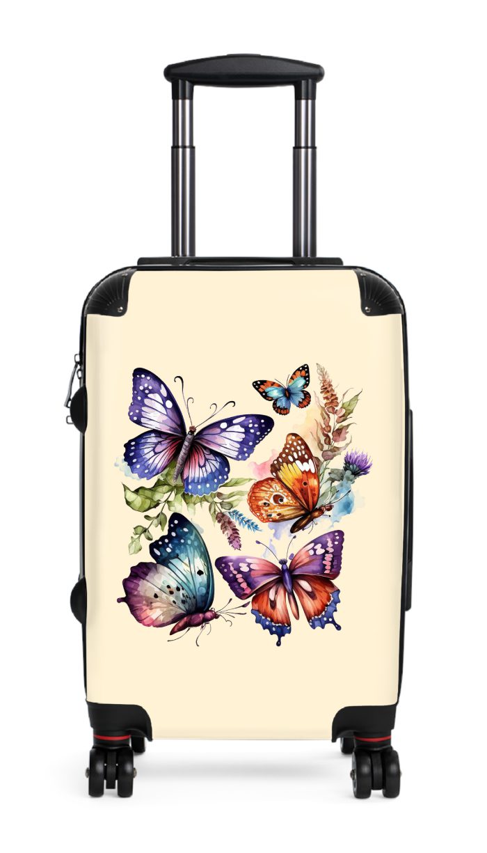 Butterfly suitcase, a durable and stylish travel companion. Crafted with butterfly designs, it's perfect for nature enthusiasts on the go.