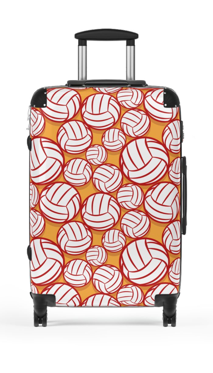 Volleyball Suitcase - A luggage adorned with a sporty volleyball-themed design, perfect for travelers who want to travel in style with their favorite sport.