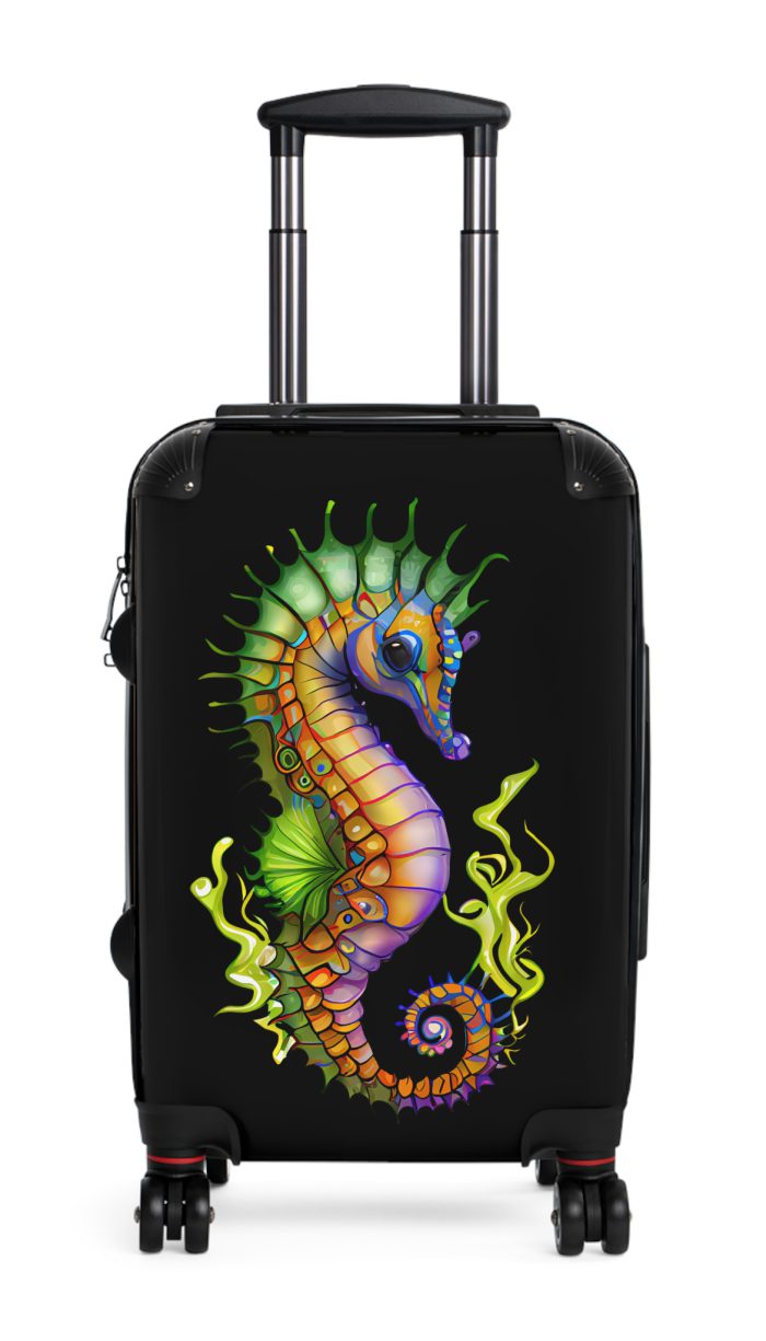 Seahorse Suitcase - A stylish and durable travel companion, embodying marine charm for a magical journey.Seahorse Suitcase - A stylish and durable travel companion, embodying marine charm for a magical journey.