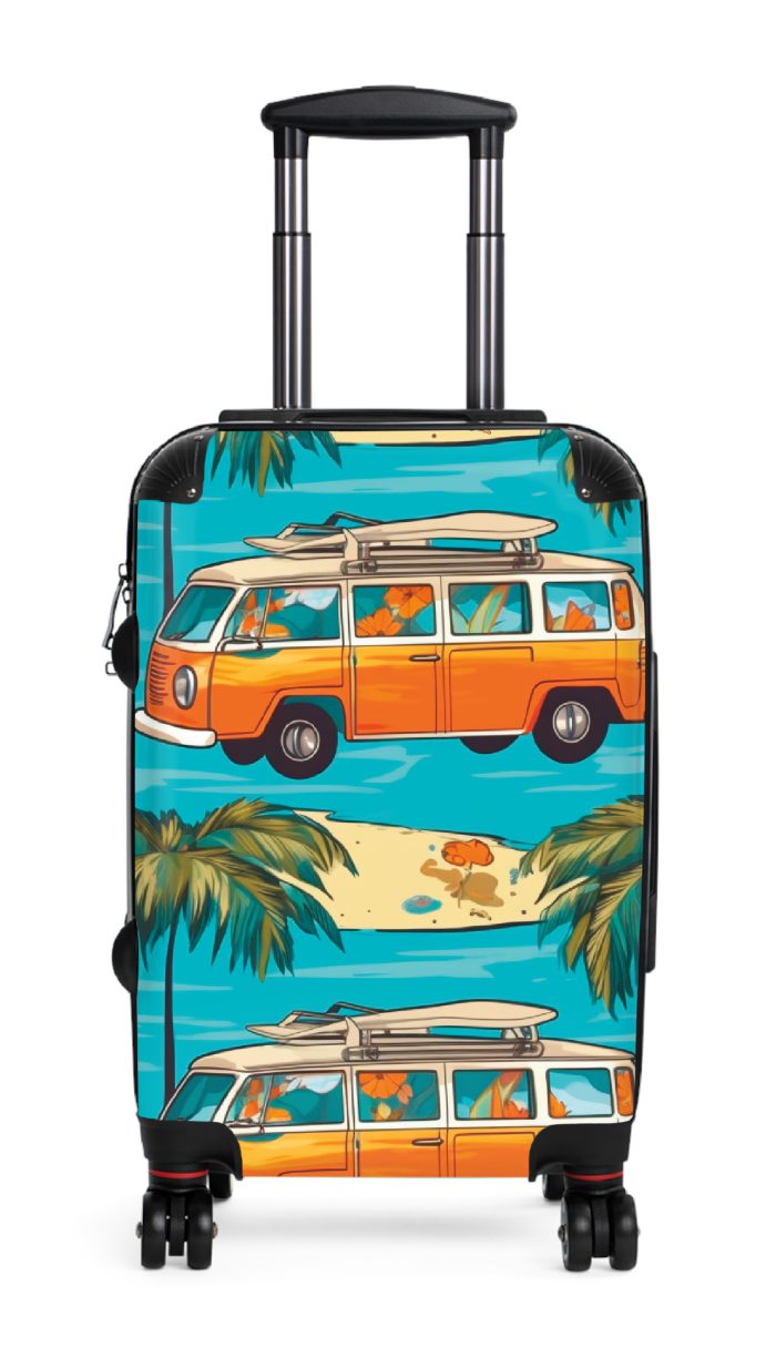 Hawaiian Suitcase, a chic and durable travel companion with vibrant Hawaiian designs. Perfect for those who desire a touch of paradise on their journeys.