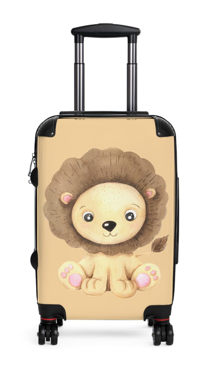 Cute Baby Lion Suitcase - Travel in adorable style with this delightful companion, featuring charming baby lion motifs for cute adventures.