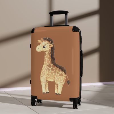 Cute Baby Giraffe Suitcase - Elevate your journeys with this charming companion, featuring delightful baby giraffe motifs for adorable adventures.