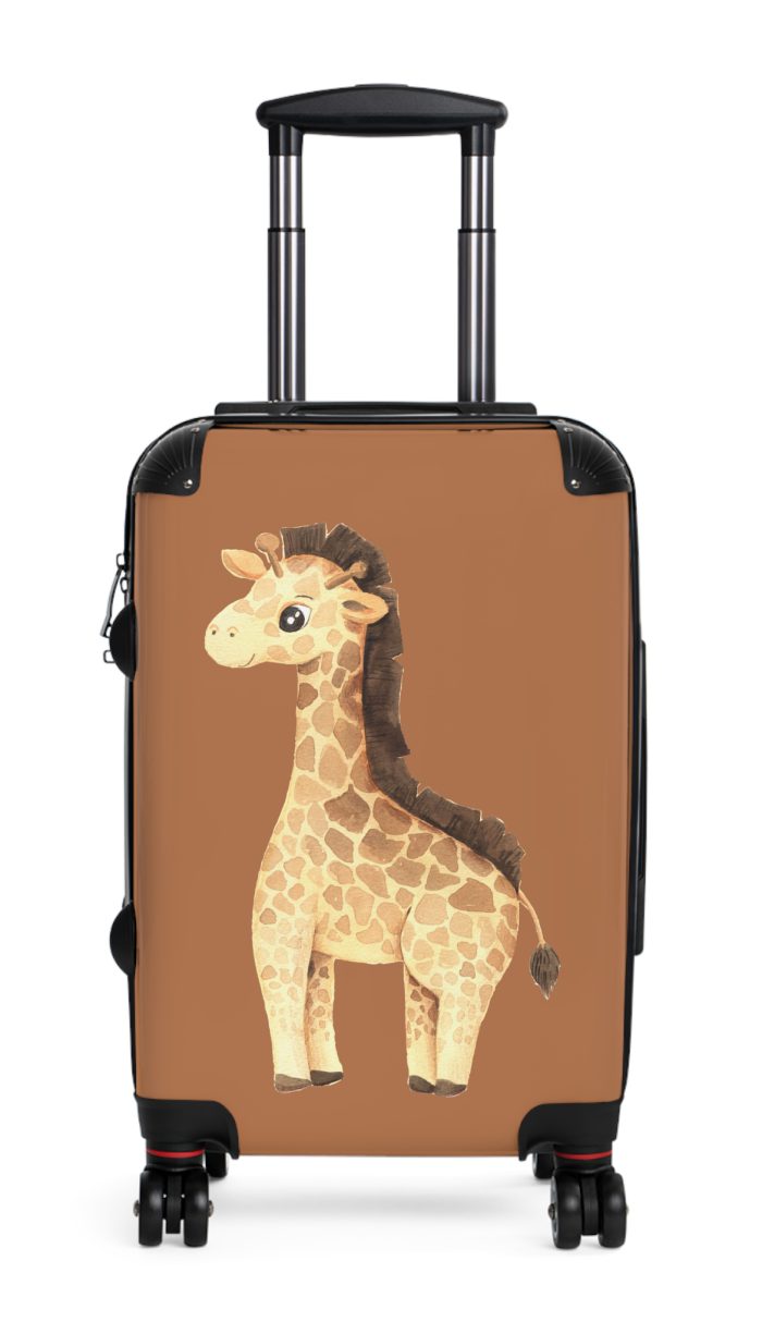 Cute Baby Giraffe Suitcase - Elevate your journeys with this charming companion, featuring delightful baby giraffe motifs for adorable adventures.
