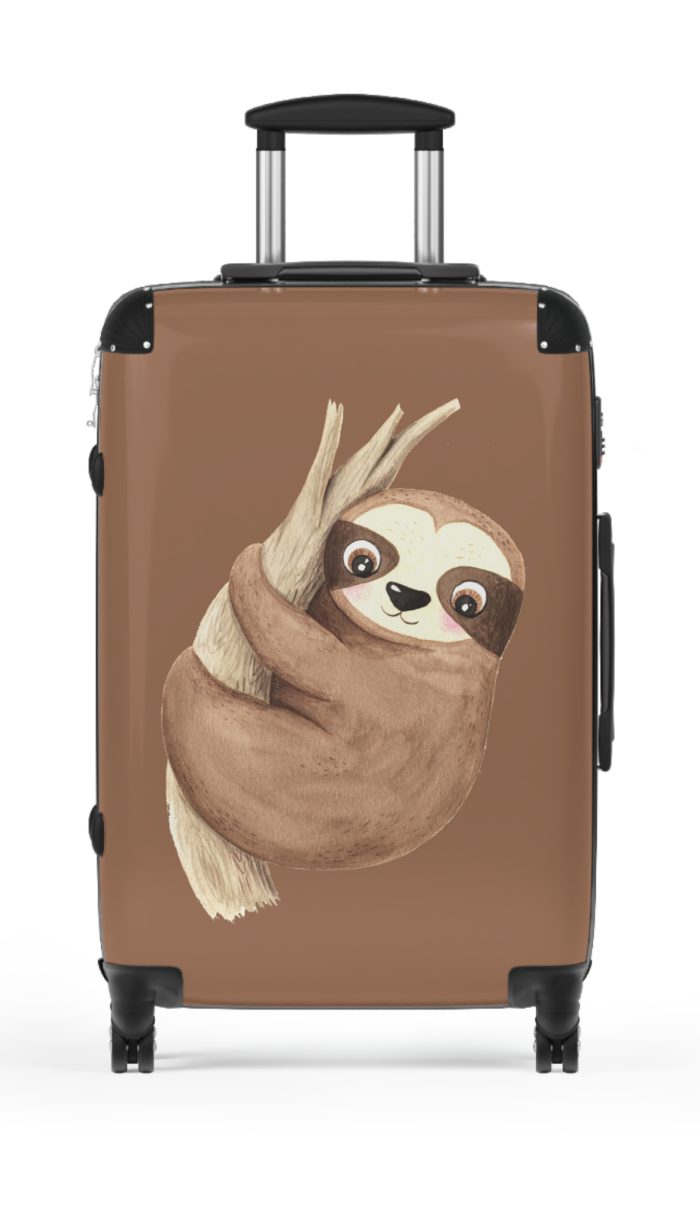 Cute Baby Sloth Suitcase - Elevate your journeys with this charming companion, featuring delightful baby sloth motifs for adorable adventures.