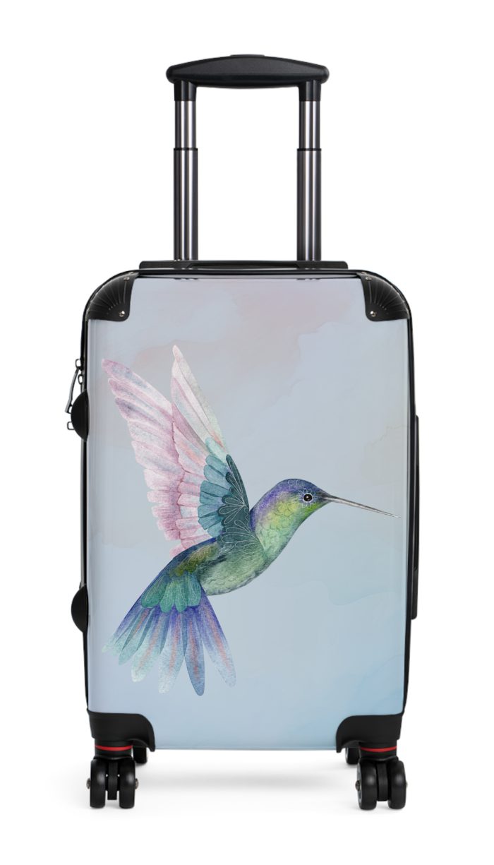 Hummingbird Suitcase - Elevate your travels with elegance, featuring delicate hummingbird motifs for a stylish and graceful travel experience.