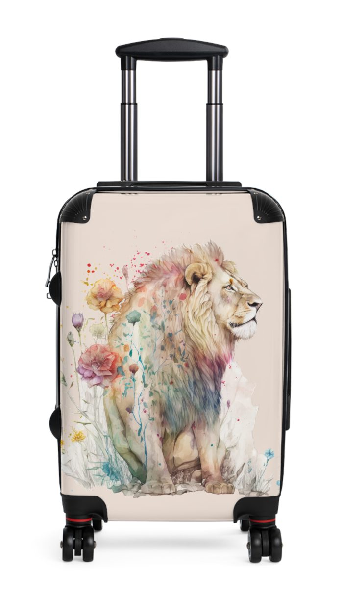 Lion Suitcase - Roar into adventures with strength and style, a distinctive and bold travel companion symbolizing majesty and individuality.