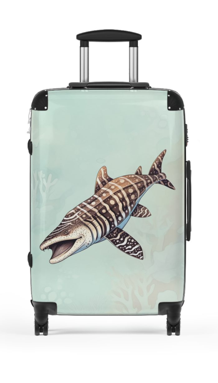 Shark Suitcase - Dive into unparalleled style and durability. This suitcase is your fearless companion for every journey, making a statement wherever you roam.