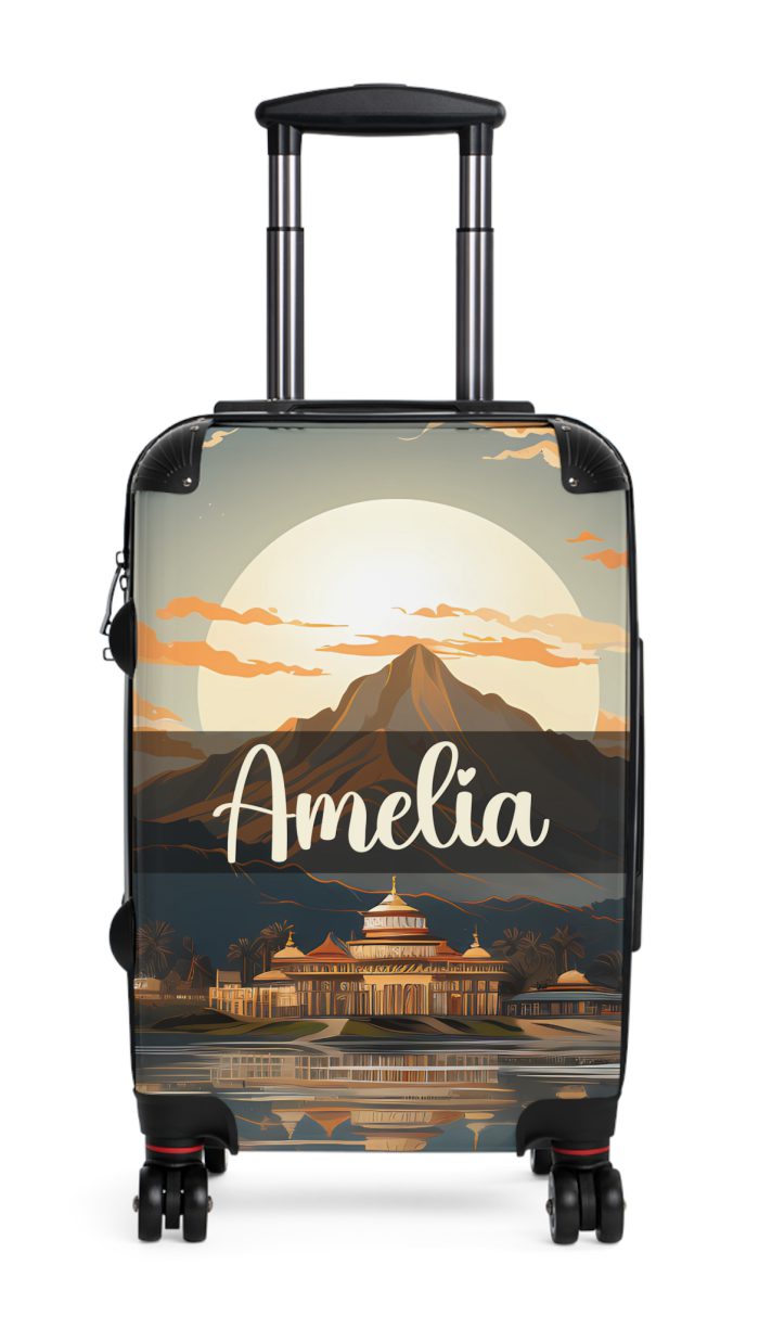 Hawaiian Sunset Custom Suitcase - Elevate your travels with vibrant designs tailored to your style, perfect for experiencing paradise.