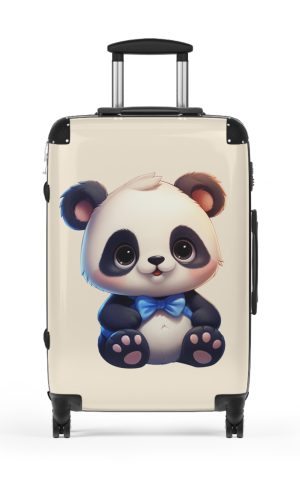 Panda Suitcase - A playful and sturdy kids' luggage featuring an adorable panda design, perfect for young adventurers.
