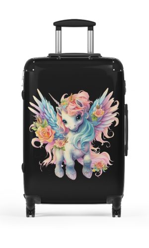 Unicorn Black Suitcase