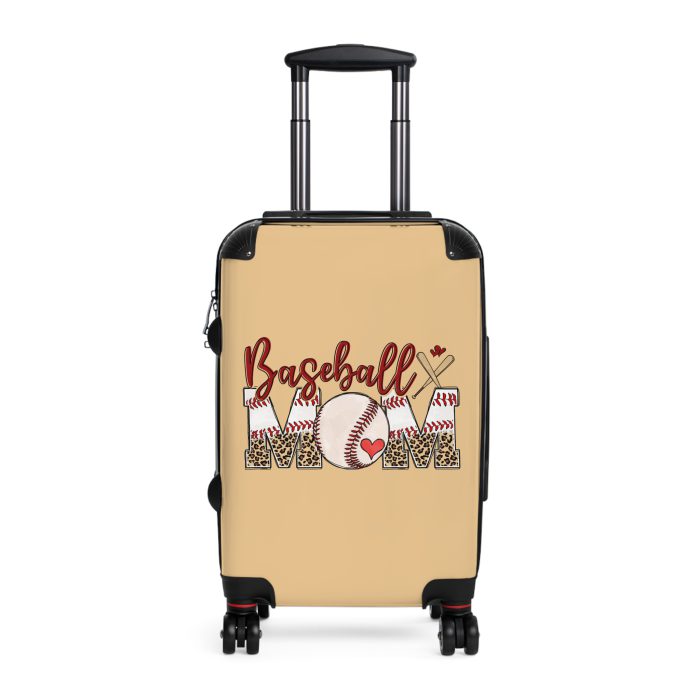 Sporty Baseball Mom suitcase, a durable and athletic travel companion. Crafted with baseball mom designs, it's perfect for enthusiasts on the go.