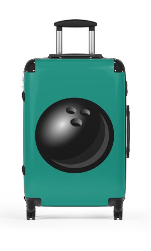 Bowling Suitcase - A luggage adorned with a sporty bowling-themed design, perfect for travelers who want to travel in style with their favorite sport.