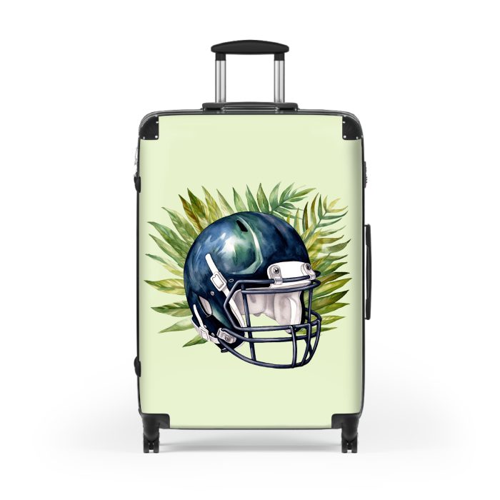 Sports Helmet suitcase, a durable and stylish travel companion. Crafted with helmet designs, it's perfect for sports enthusiasts on the go.