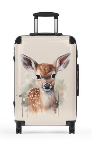 Baby Deer Suitcase - A fun and functional kids' luggage featuring an adorable baby deer design, perfect for making travel cute and enjoyable for your child.